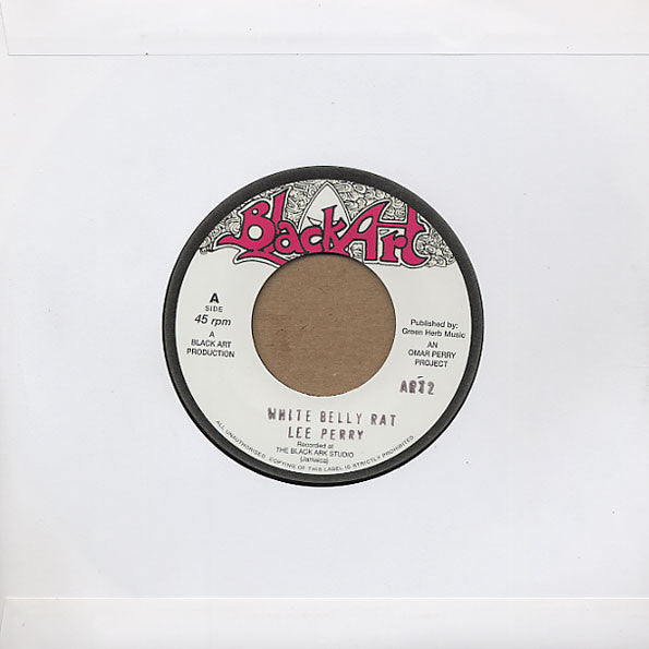 Lee Perry / Jah Lion : White Belly Rat (7", Single, RE)