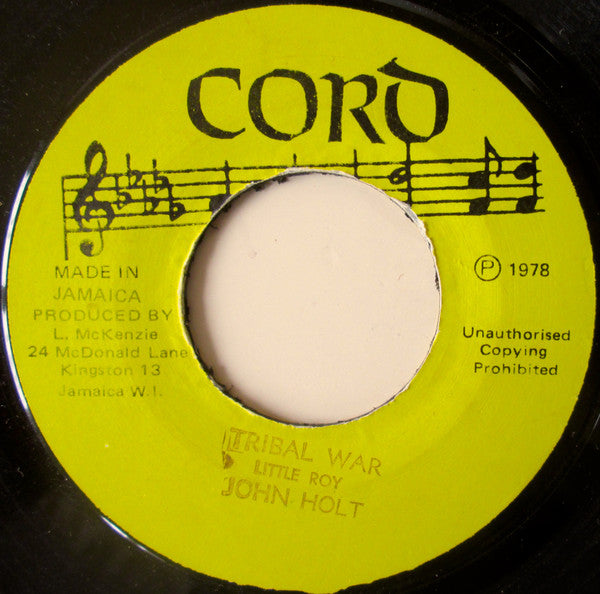 John Holt : Tribal War (7", M/Print)