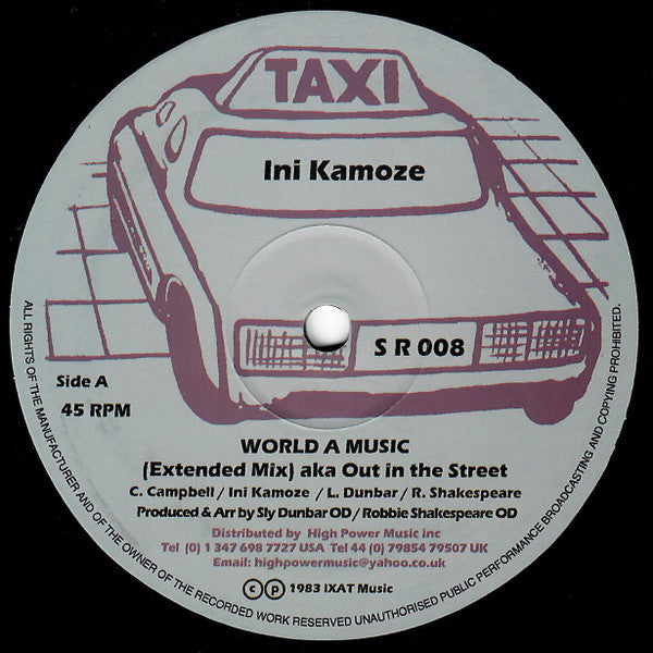 Ini Kamoze : World A Music (12", RE)