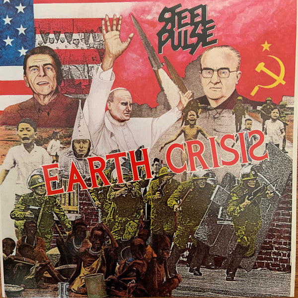 Steel Pulse : Earth Crisis (LP, Album, Spe)
