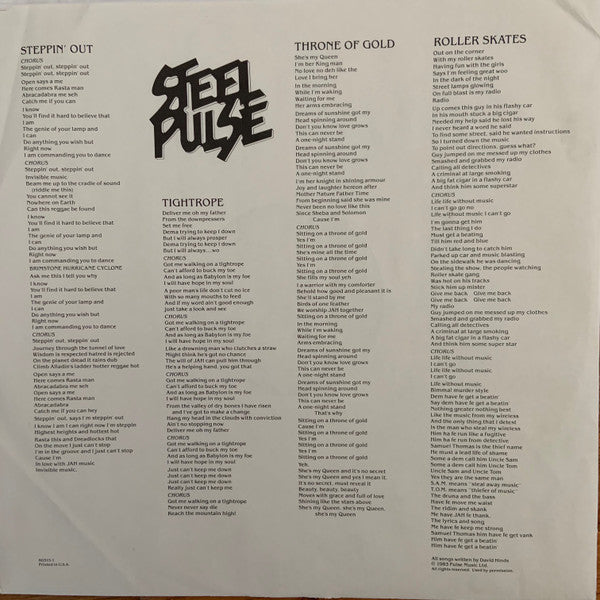 Steel Pulse : Earth Crisis (LP, Album, Spe)