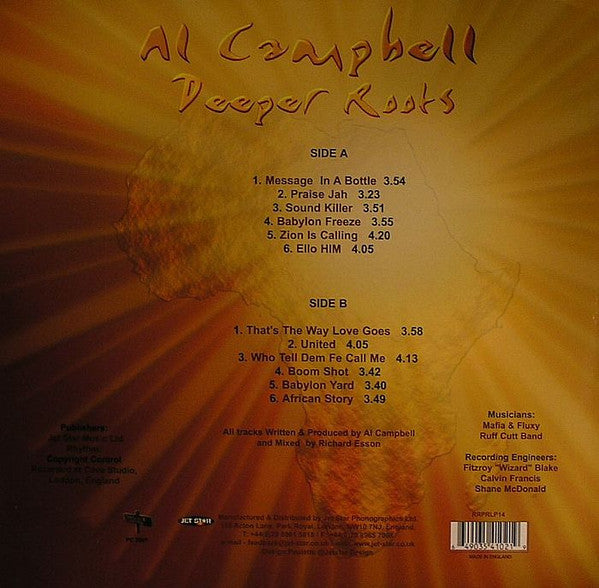 Al Campbell : Deeper Roots (LP, Album)