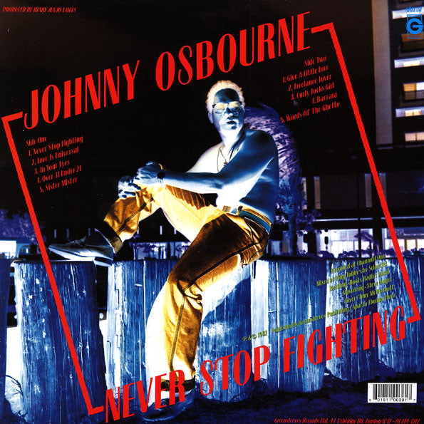 Johnny Osbourne : Never Stop Fighting (LP, Album, RE)