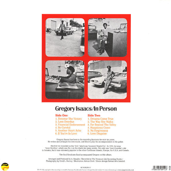 Gregory Isaacs : In Person (LP, Album, RP, 180)