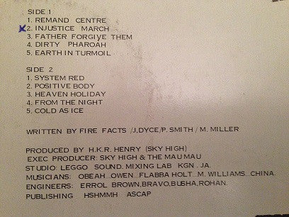 Fire Facts : Remand Centre  (LP, Album)