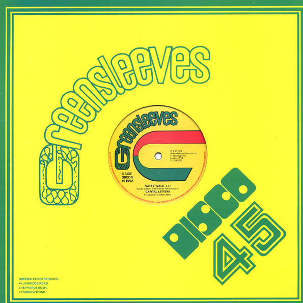 Capital Letters : Smoking My Ganja / Natty Walk (12", RE)
