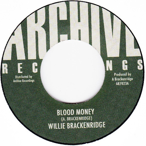 Arnold Brackenridge : Blood Money (7", Single, RE)