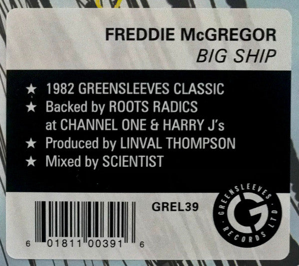 Freddie McGregor : Big Ship (LP, Album, RE)