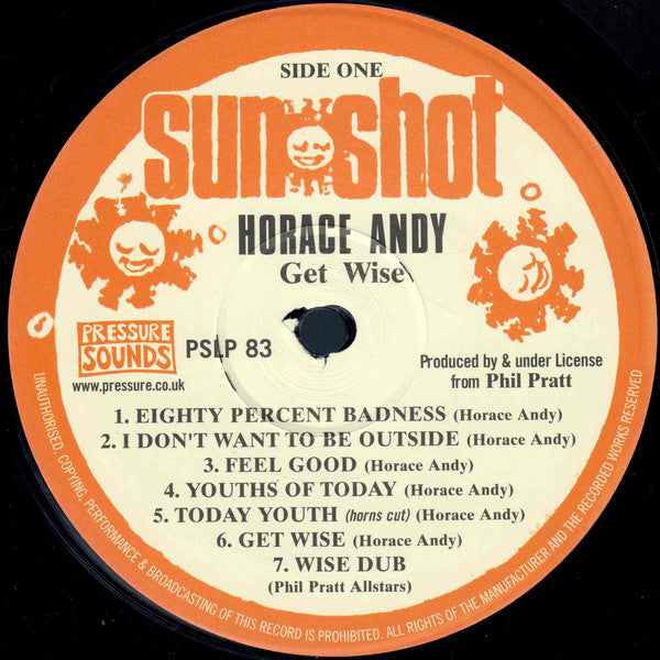 Horace Andy : Get Wise (LP, Album, RE)