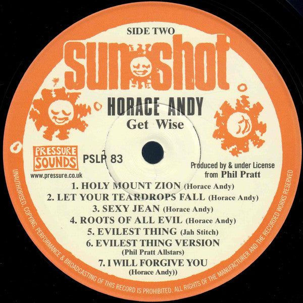 Horace Andy : Get Wise (LP, Album, RE)