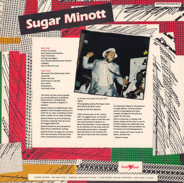 Sugar Minott : Inna Reggae Dance Hall (LP, Album)