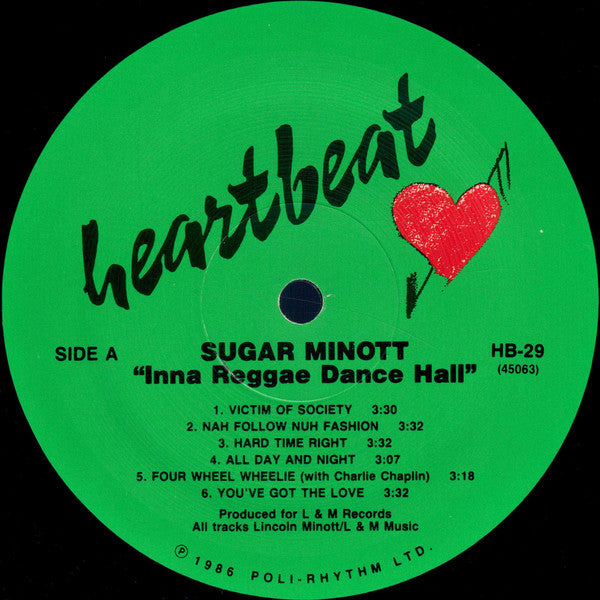 Sugar Minott : Inna Reggae Dance Hall (LP, Album)