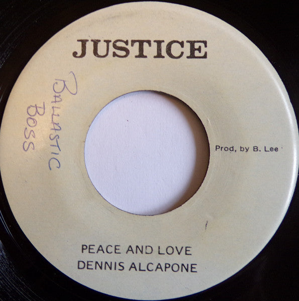 Dennis Alcapone / The Aggrovators : Peace And Love / Version (7")