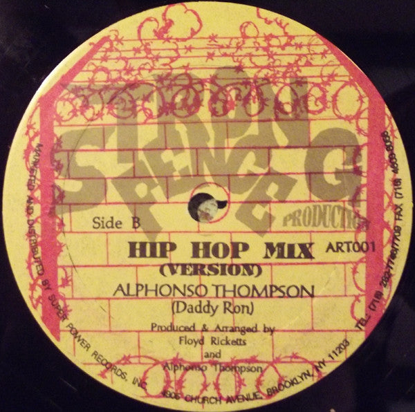 Alphonso Thompson : Too Much Segregation (12")