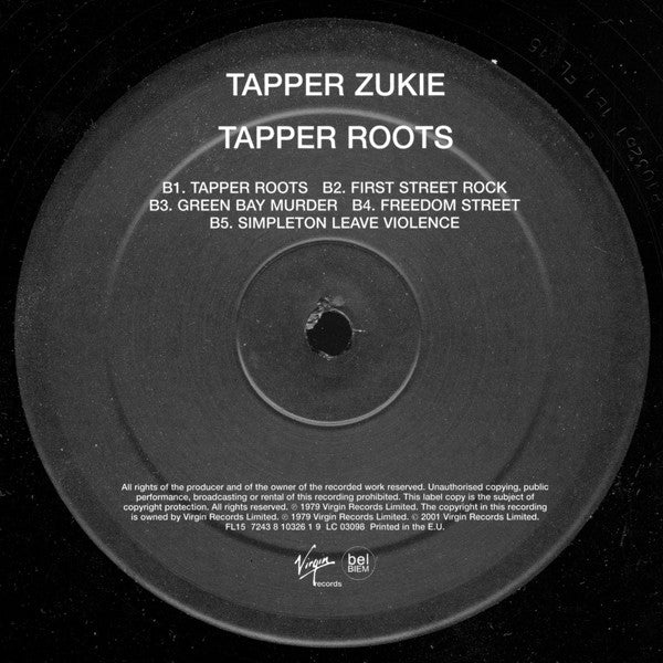 Tapper Zukie : Tapper Roots (LP, Album, RE)