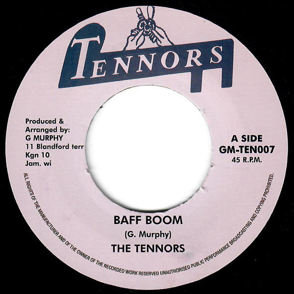 The Tennors / Karl Bryan & Johnny Moore : Baff Boom / Stagger Back (7", Single, RE)