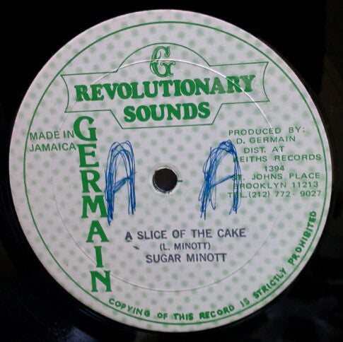 Sugar Minott : A Slice Of The Cake (12")