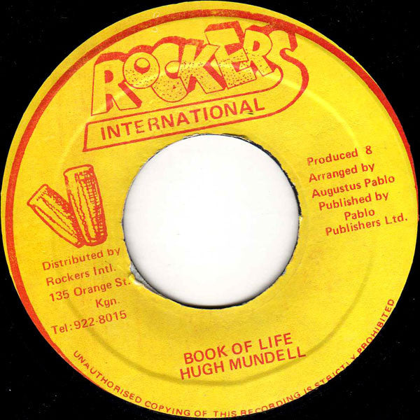 Hugh Mundell : Book Of Life (7", Single, RE)