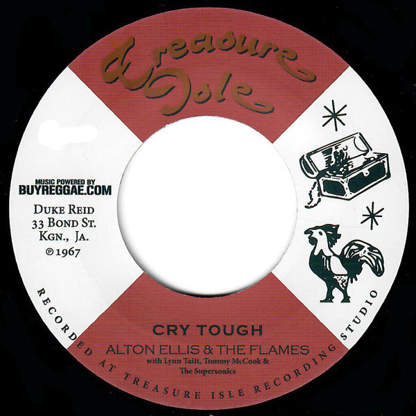 Alton Ellis, Lynn Taitt, The Flames, Tommy McCook & The Supersonics / Tommy McCook & The Supersonics, Errol Brown (2) : Cry Tough / Toughest Dub (7", RE)
