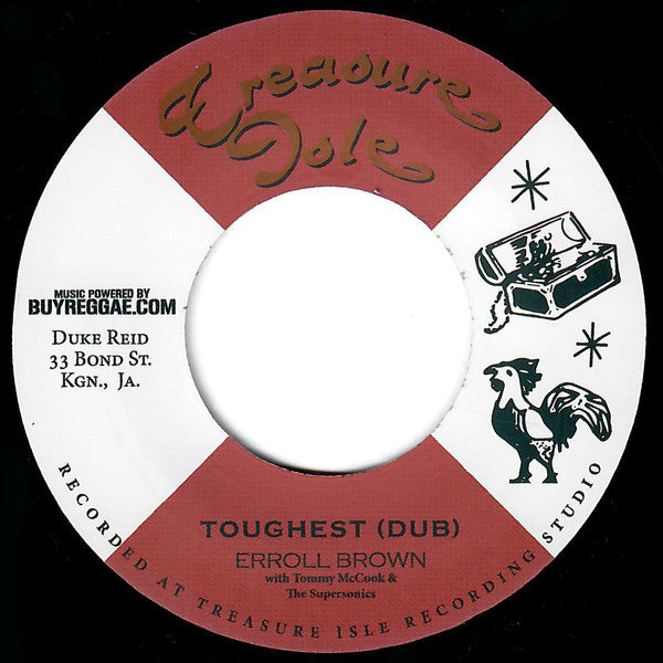 Alton Ellis, Lynn Taitt, The Flames, Tommy McCook & The Supersonics / Tommy McCook & The Supersonics, Errol Brown (2) : Cry Tough / Toughest Dub (7", RE)