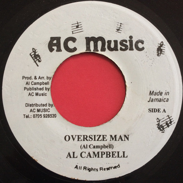 Al Campbell : Oversize Man (7", Single, RE)