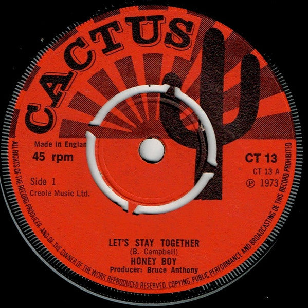 Honey Boy : Let's Stay Together (7")
