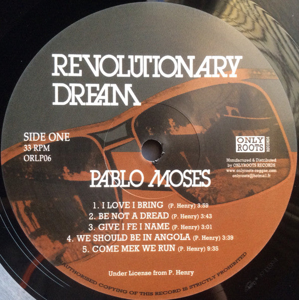 Pablo Moses : Revolutionary Dream (LP, Album, RE)