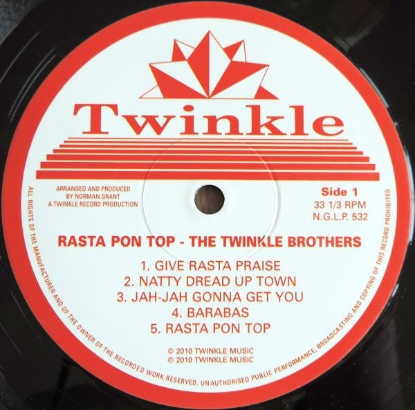 Twinkle Brothers : Rasta Pon Top (The First Album) (LP, Album, RP)