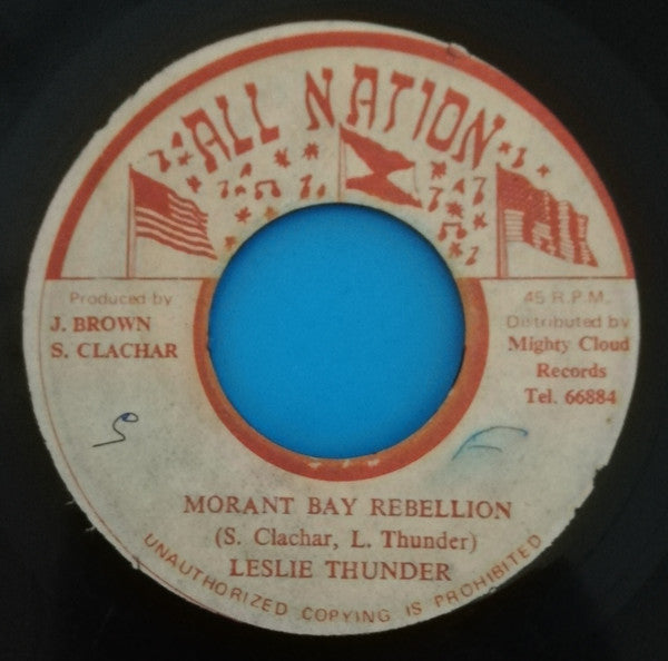 Leslie Thunder : Morant Bay Rebellion (7")