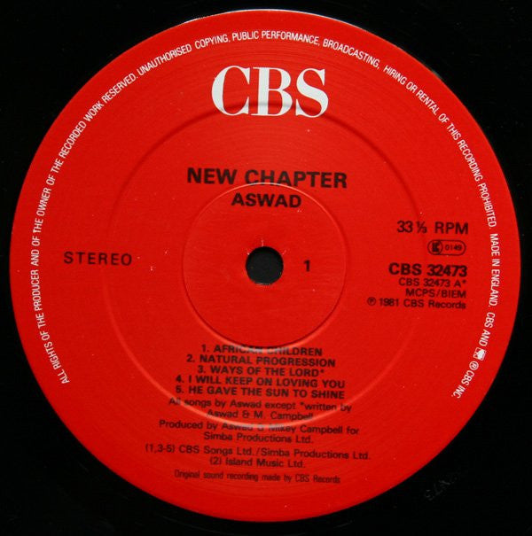 Aswad : New Chapter (LP, Album, RE)