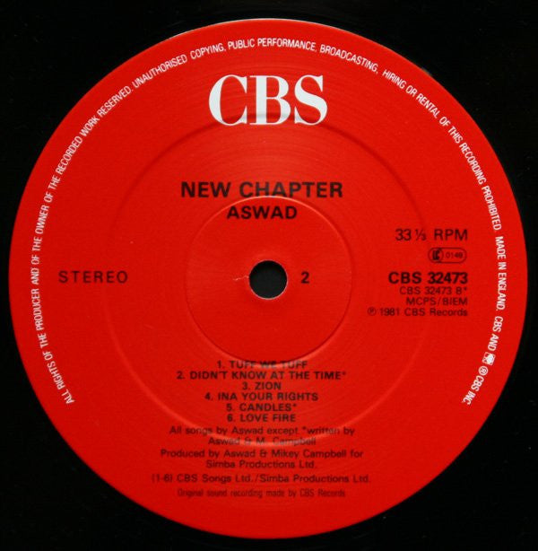 Aswad : New Chapter (LP, Album, RE)