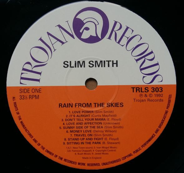 Slim Smith : Rain From The Skies (LP, Comp)