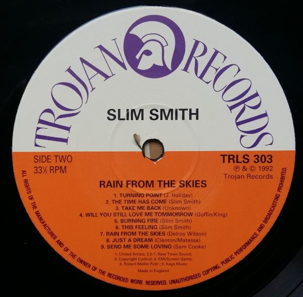 Slim Smith : Rain From The Skies (LP, Comp)