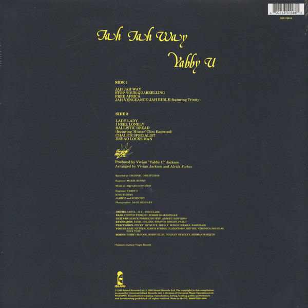 Yabby U* : Jah Jah Way (LP, Album, RE, 180)