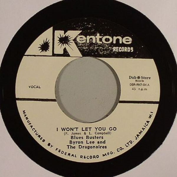 Blues Busters*, Byron Lee And The Dragonaires : I Won't Let You Go / Love Me Forever (7", RE)