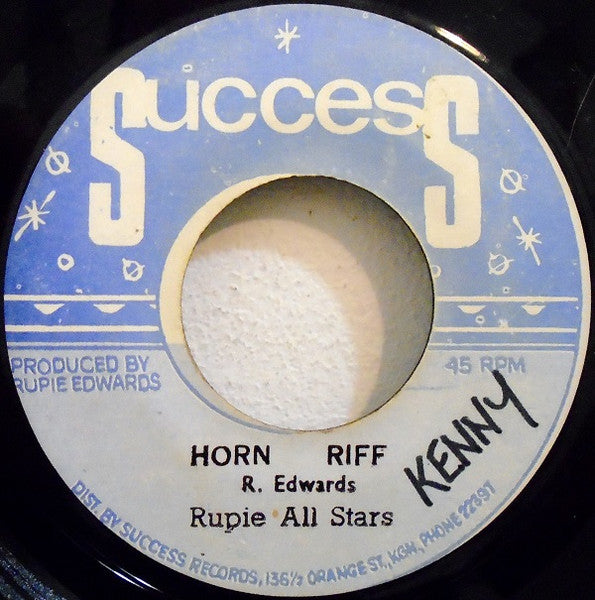 Shorty The President / Rupie All Stars* : Underworld Way / Horn Riff (7", Blu)