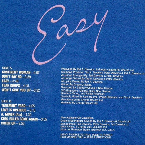 Gregory Isaacs : Easy (LP)