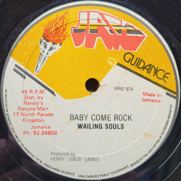 Wailing Souls / Captain Sinbad : Baby Come Rock / Rub A Dub Style Now (12")