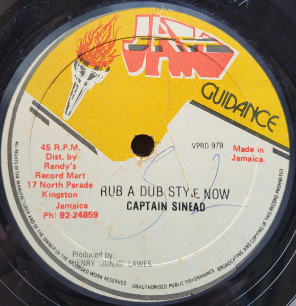Wailing Souls / Captain Sinbad : Baby Come Rock / Rub A Dub Style Now (12")