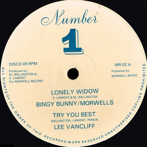 Bingy Bunny / Morwells*, Lee Vancliff* : Lonely Widow (12")