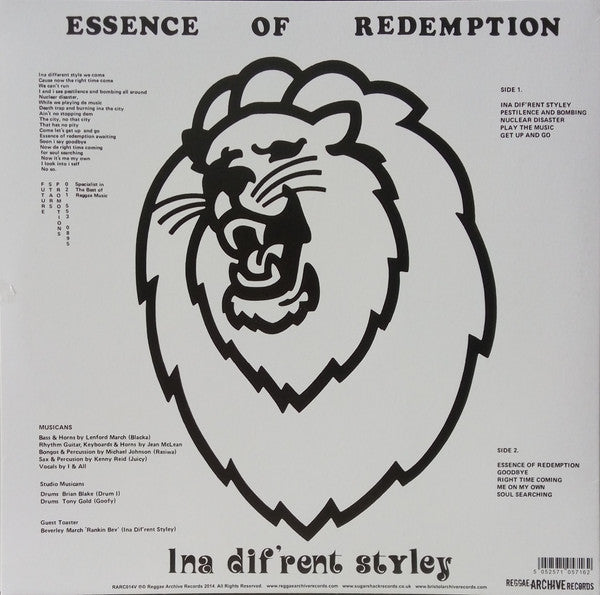 Sceptre (2) : Essence Of Redemption - Ina Dif'rent Styley (LP, Album, Ltd, RE)