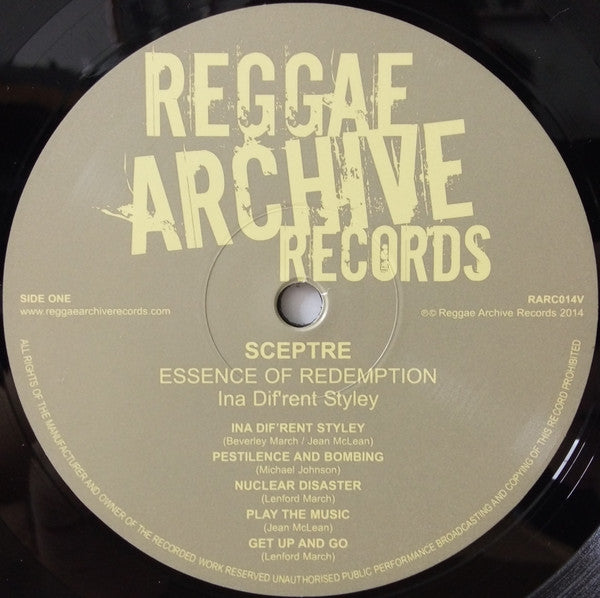 Sceptre (2) : Essence Of Redemption - Ina Dif'rent Styley (LP, Album, Ltd, RE)