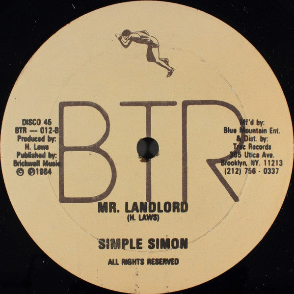 Johnny Osbourne / Simple Simon : You Got Me Going / Mr. Landlord (12")