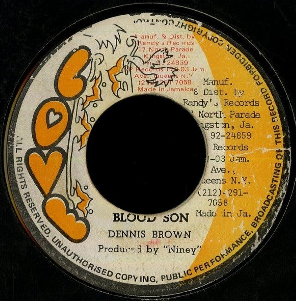Dennis Brown : Blood Son (7", Single)
