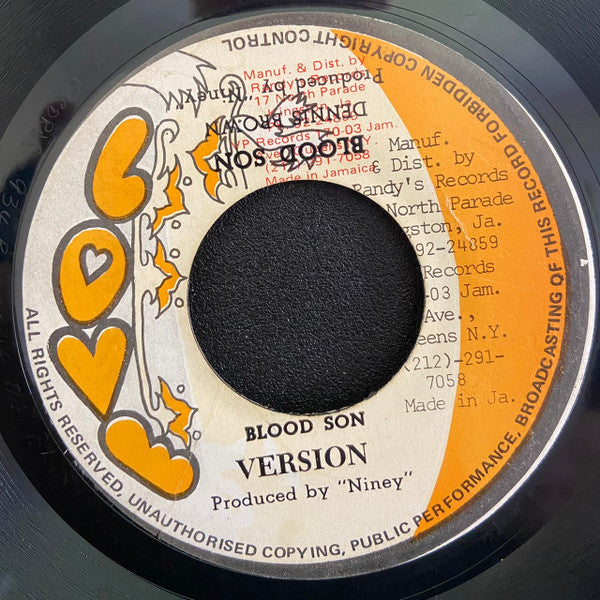 Dennis Brown : Blood Son (7", Single)