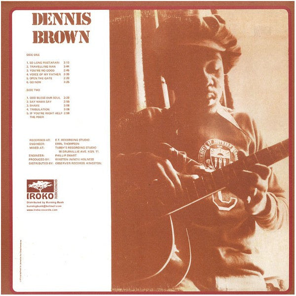 Dennis Brown : Deep Down (LP, Album, RE)
