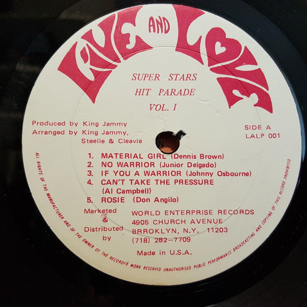 Various : Super Stars Hit Parade Vol. 1 (LP, Comp)