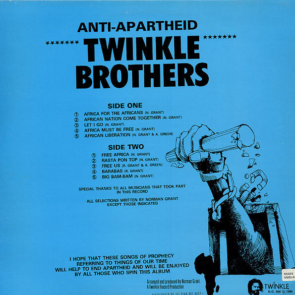 Twinkle Brothers : Anti-Apartheid (LP, Comp)