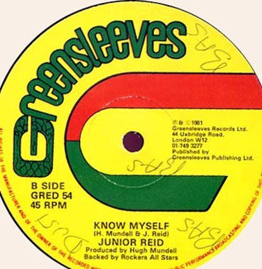 Hugh Mundell / Junior Reid : Can't Pop No Style / Know Myself (12")