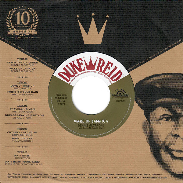 Dennis Alcapone With Tommy McCook Allstars : Teach The Children / Wake Up Jamaica (7", Single, RE)
